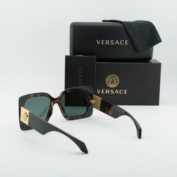 Versace VE4467U 108/87 Square Sunglasses - Havana/Grey main image 4